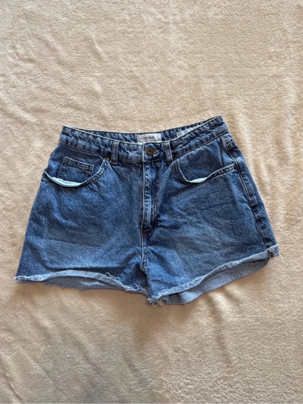 Cotton On Vintage Blue High-Rise Denim Shorts